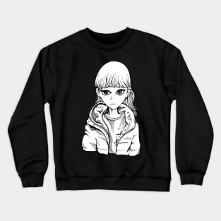 Women with jacket Crewneck Sweatshirt